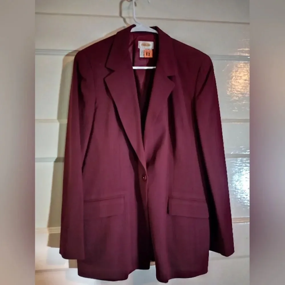 Talbots size 8 women's dress jackets maroon